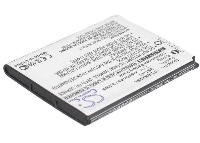 3.7V, 950mAh, Li-ion Battery fits Sony Ericsson, Cedar J108, Hazel, 3.515Wh