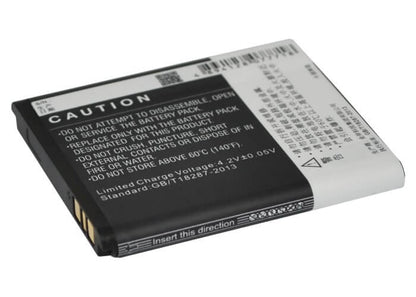 3.7V, 1400mAh, Li-ion Battery fits Oppo, R803, R805, 5.18Wh