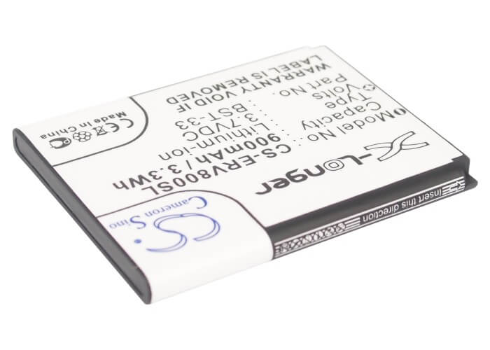 3.7V, 900mAh, Li-ion Battery fits Sony Ericsson, C702, C901 Greenheart, 3.33Wh