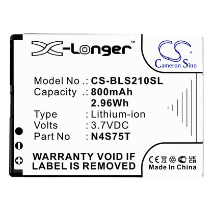 3.7V, 800mAh, Li-ion Battery fits Binatone, Sm800, 2.96Wh