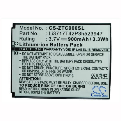 3.7V, 900mAh, Li-ion Battery fits Telstra, C90, 3.33Wh