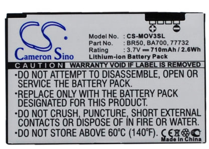 3.7V, 710mAh, Li-ion Battery fits Motorola, Flip P, Lifestyle 285, 2.627Wh