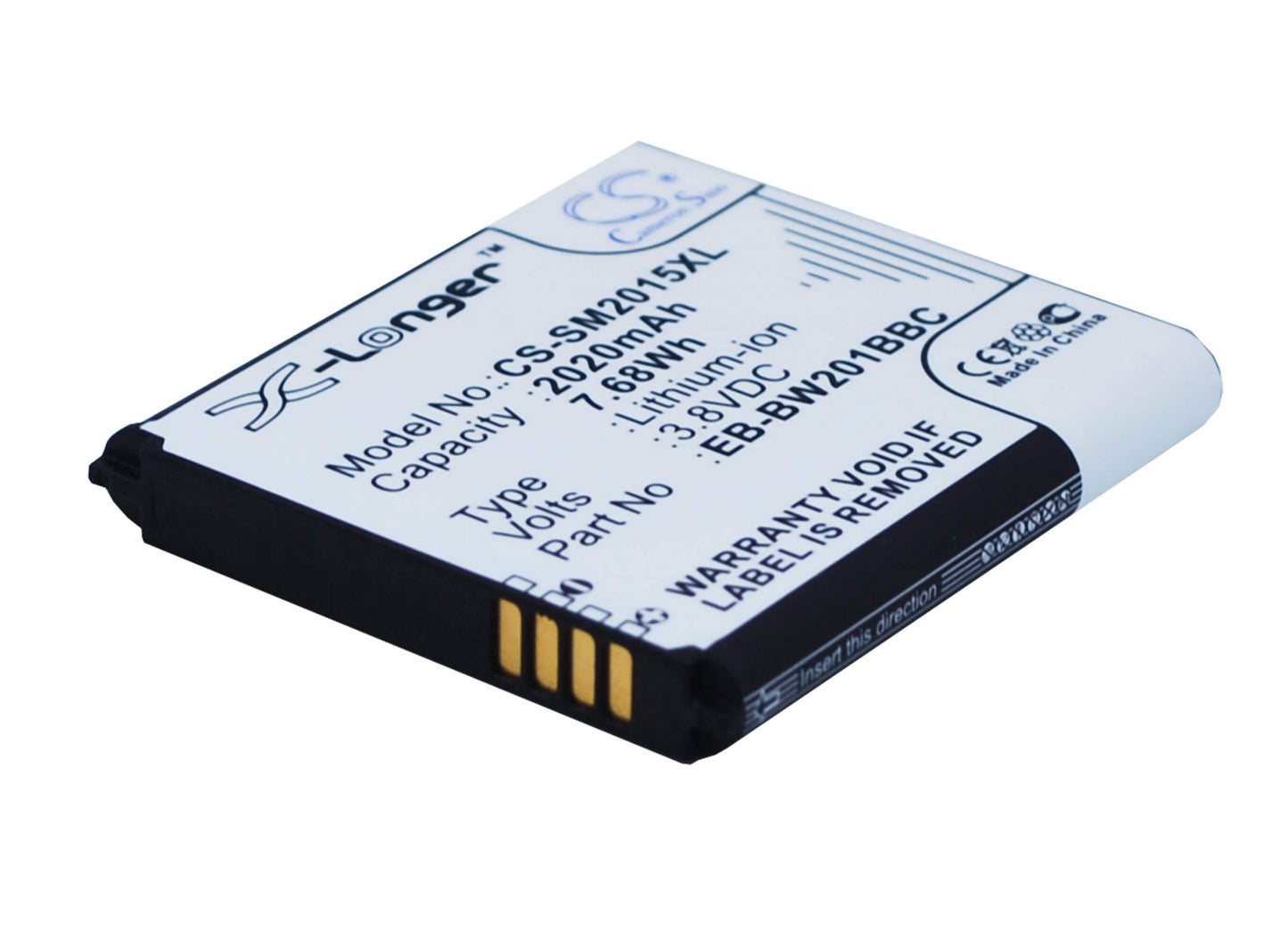 3.8V, 2020mAh, Li-ion Battery fits Samsung, Galaxy Golden 2, Galaxy Golden Ii, 7.676Wh