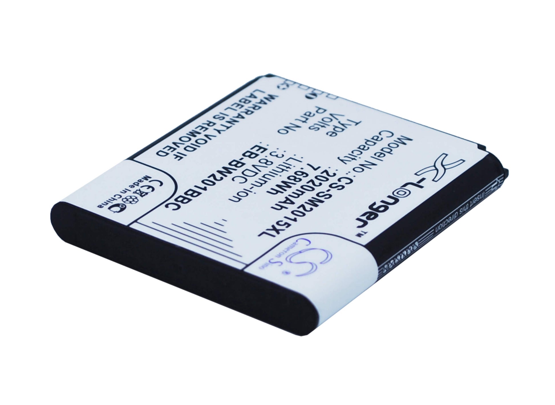 3.8V, 2020mAh, Li-ion Battery fits Samsung, Galaxy Golden 2, Galaxy Golden Ii, 7.676Wh