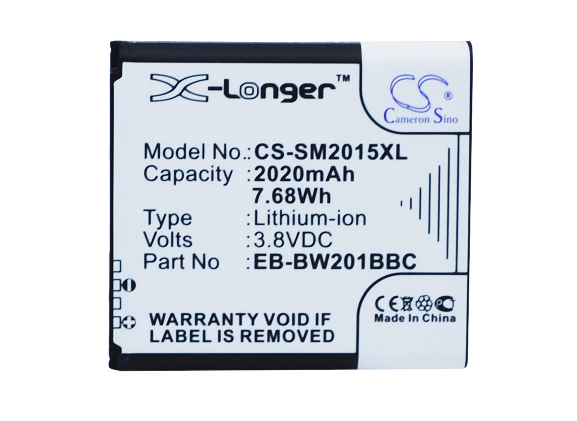 3.8V, 2020mAh, Li-ion Battery fits Samsung, Galaxy Golden 2, Galaxy Golden Ii, 7.676Wh