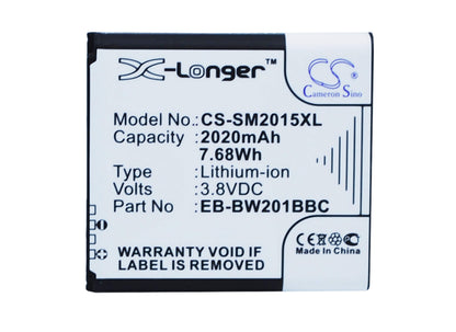 3.8V, 2020mAh, Li-ion Battery fits Samsung, Galaxy Golden 2, Galaxy Golden Ii, 7.676Wh