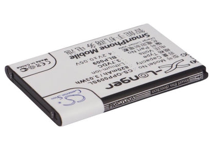 3.7V, 820mAh, Li-ion Battery fits Oppo, A90, 3.034Wh
