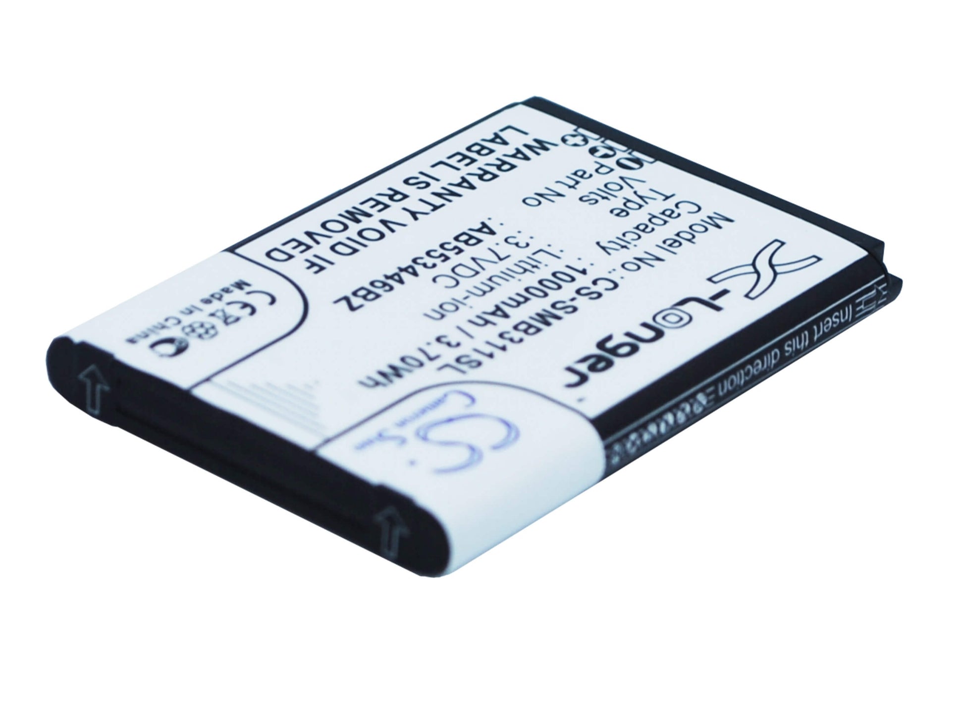 3.7V, 1000mAh, Li-ion Battery fits Samsung, Gusto 3, Sm-b311, 3.7Wh