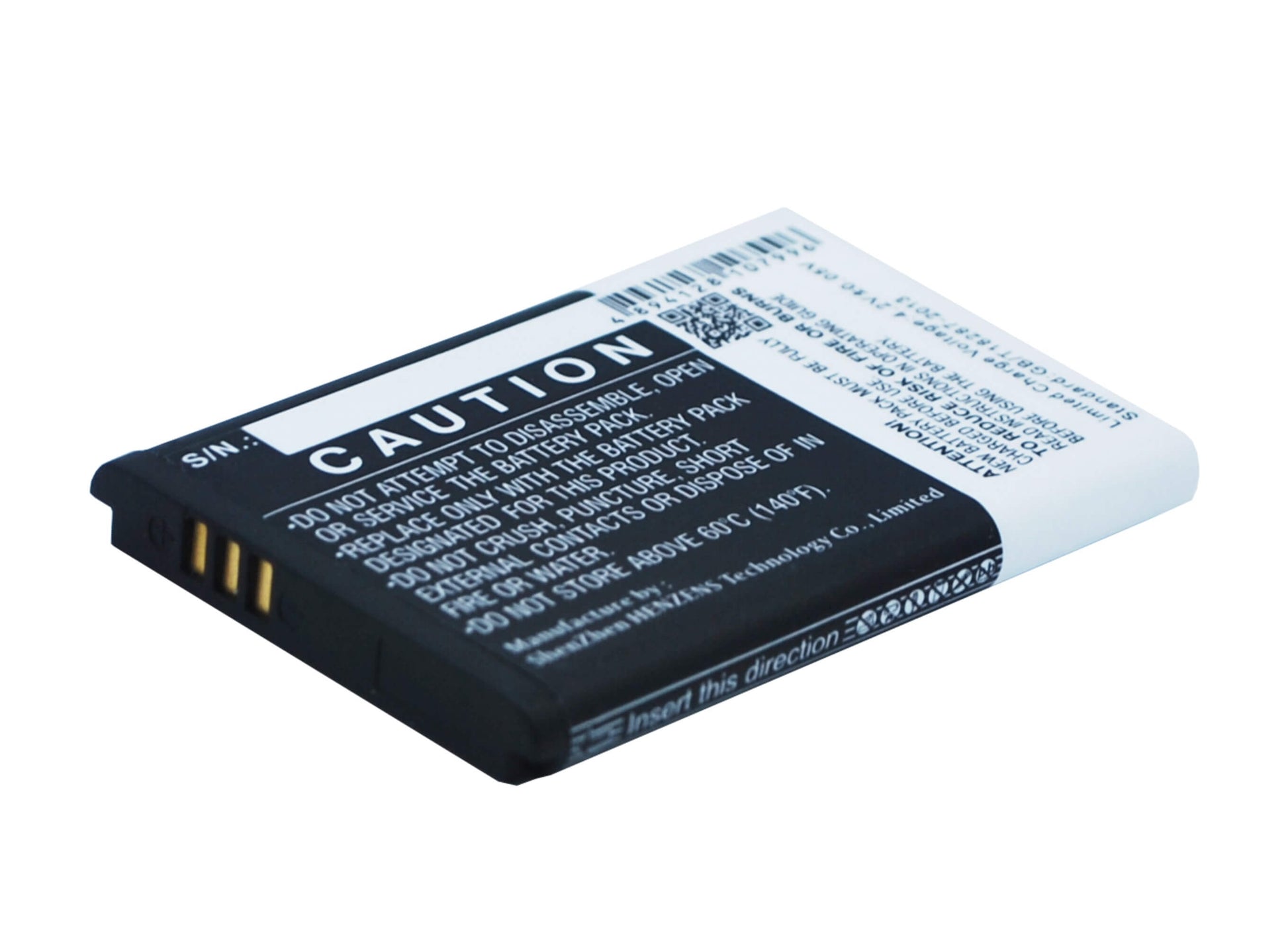 3.7V, 1000mAh, Li-ion Battery fits Samsung, Gusto 3, Sm-b311, 3.7Wh