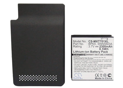 3.7V, 2300mAh, Li-ion Battery fits Motorola, Xt701, 8.51Wh