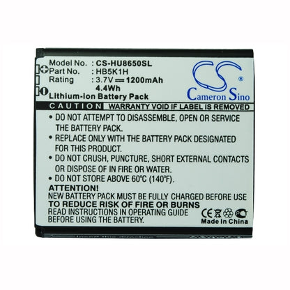 3.7V, 1200mAh, Li-ion Battery fits Metropcs, Ascend Ii, 4.44Wh