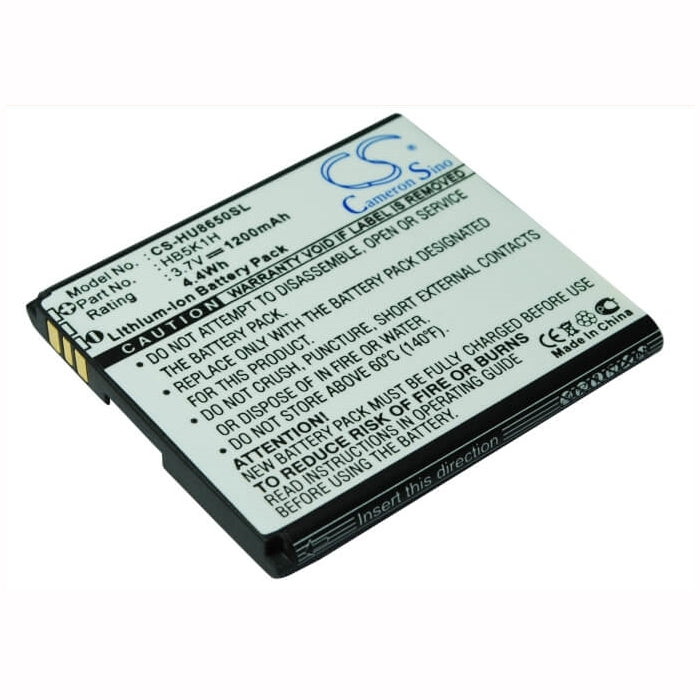3.7V, 1200mAh, Li-ion Battery fits At&t, Fusion, Fusion 2, 4.44Wh