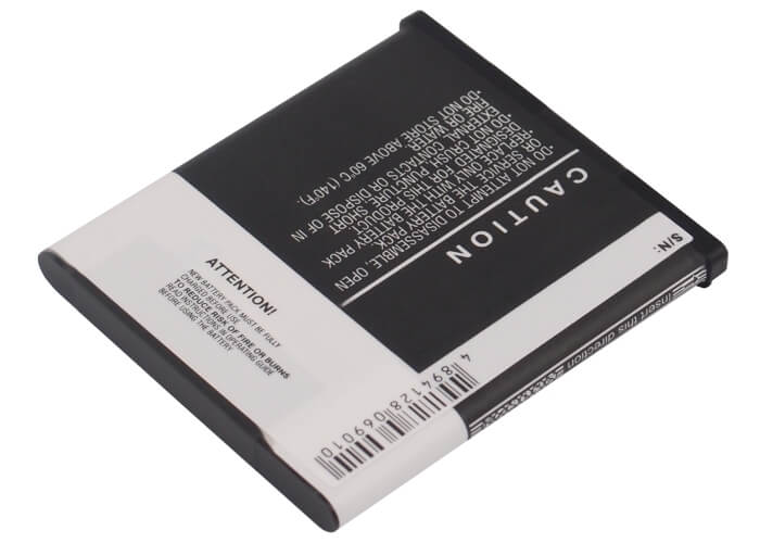 3.7V, 1250mAh, Li-ion Battery fits Sharp, Sh80iuc, Sh81iuc, 4.625Wh