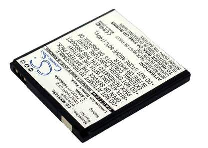 3.7V, 1050mAh, Li-ion Battery fits Sharp, Pb10zu, 3.885Wh