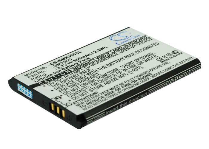 3.7V, 600mAh, Li-ion Battery fits Samsung, X300, 2.22Wh