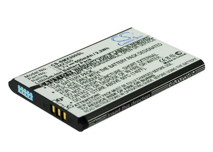 3.7V, 600mAh, Li-ion Battery fits Samsung, X300, 2.22Wh
