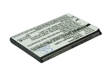 3.7V, 600mAh, Li-ion Battery fits Samsung, X300, 2.22Wh