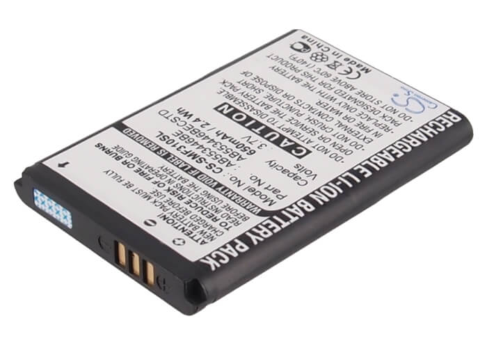 3.7V, 650mAh, Li-ion Battery fits Samsung, Gt-b2100, Gt-b2100 Solid Extreme, 2.405Wh