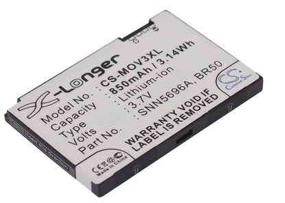 3.7V, 850mAh, Li-ion Battery fits Motorola, Flip P, Lifestyle 285, 3.145Wh