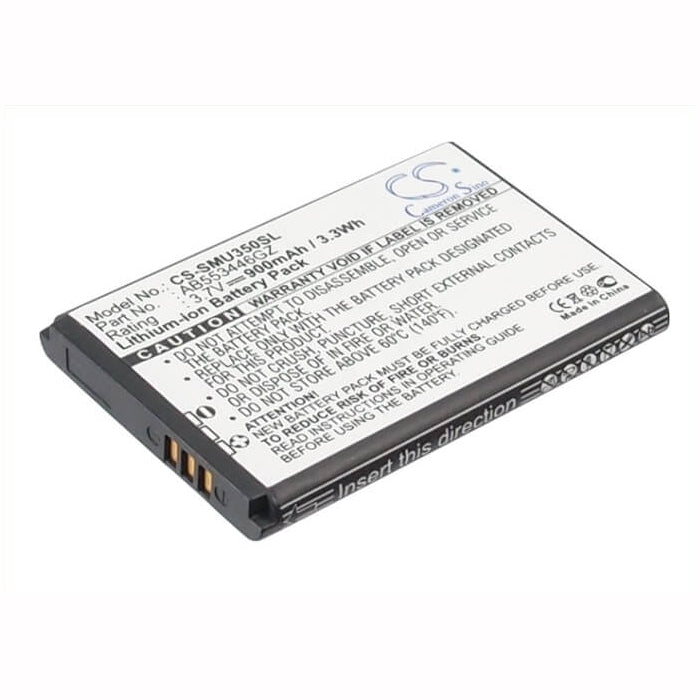 3.7V, 900mAh, Li-ion Battery fits Verizon, Gusto 2, Gusto Sch-u360, 3.33Wh