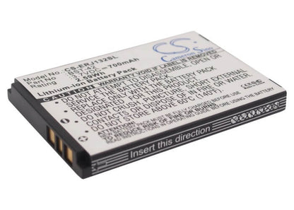 3.7V, 700mAh, Li-ion Battery fits Sony Ericsson, J132, J132i, 2.59Wh
