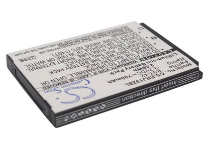 3.7V, 700mAh, Li-ion Battery fits Sony Ericsson, J132, J132i, 2.59Wh