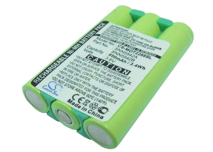 3.6V, 800mAh, Ni-MH Battery fits Motorola, 2297, M2090, 2.88Wh