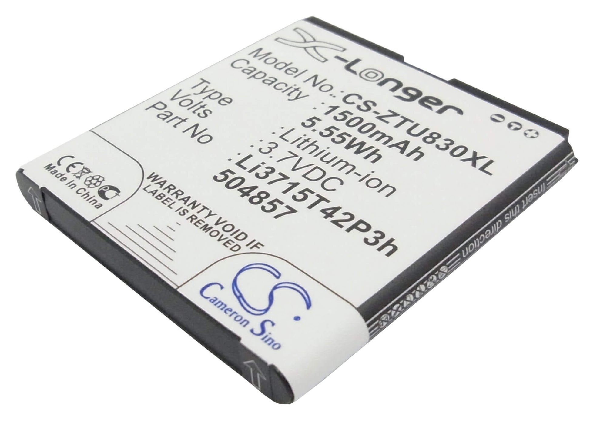 3.7V, 1500mAh, Li-ion Battery fits At&t, Avail 2, Avail Ii, 5.55Wh