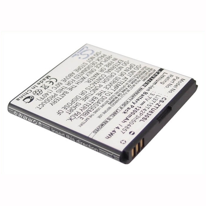 3.7V, 1200mAh, Li-ion Battery fits T-mobile, Concord, V768, 4.44Wh