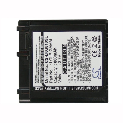 3.7V, 800mAh, Li-ion Battery fits Lg, Kg810, Kg-810, 2.96Wh