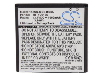 3.7V, 1000mAh, Li-ion Battery fits Overmax, Vertis Famy, 3.7Wh