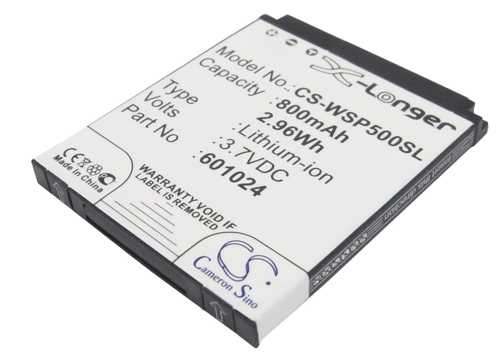 3.7V, 800mAh, Li-ion Battery fits Swissvoice, Mp50, 2.96Wh