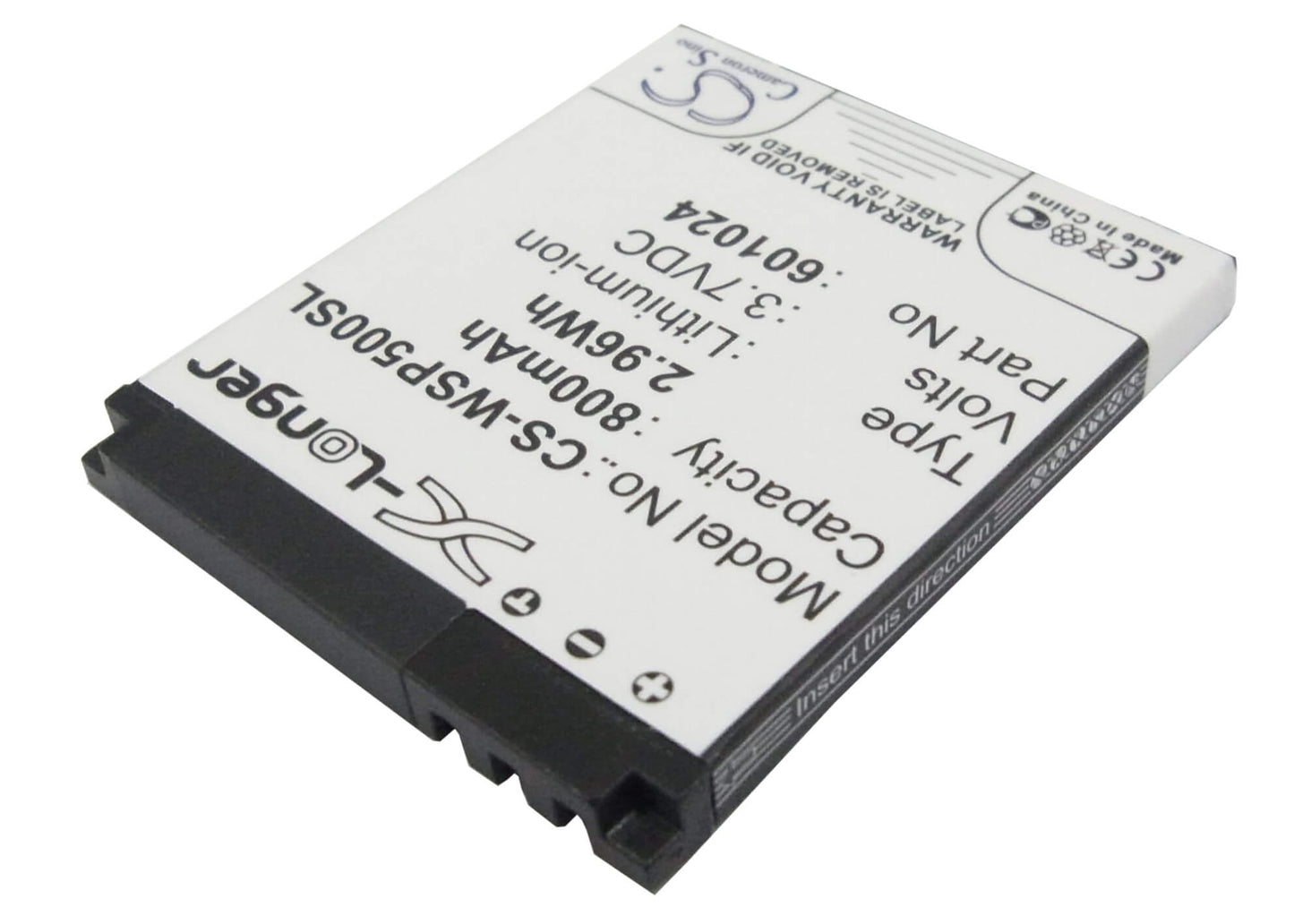 3.7V, 800mAh, Li-ion Battery fits Swissvoice, Mp50, 2.96Wh