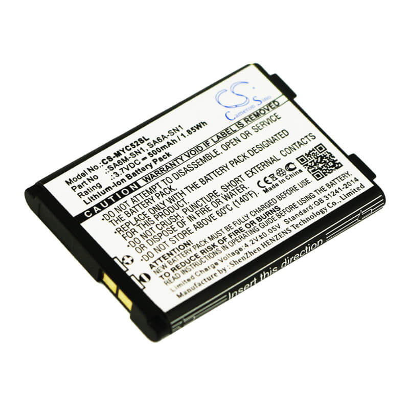 3.7V, 500mAh, Li-Polymer Battery fits Swisscom, Comfort Vs3, 1.85Wh