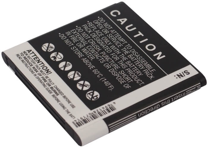 3.7V, 1200mAh, Li-ion Battery fits Zte, Kis Flex, Kis Q, 4.44Wh