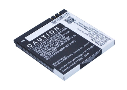 3.7V, 900mAh, Li-ion Battery fits Blu, D140, D141s, 3.33Wh