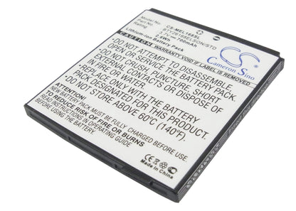 3.7V, 700mAh, Li-ion Battery fits Elson, Es1, 2.59Wh