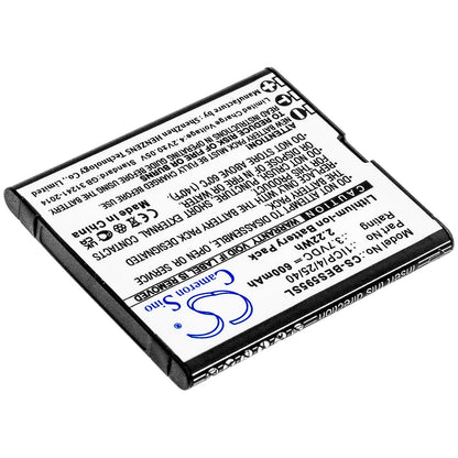 3.7V, 600mAh, Li-ion Battery fits Bea-fon, Sl495, Sl595, 2.22Wh
