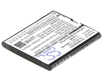 3.7V, 650mAh, Li-ion Battery fits Bea-fon, Sl450, Sl560, 2.405Wh