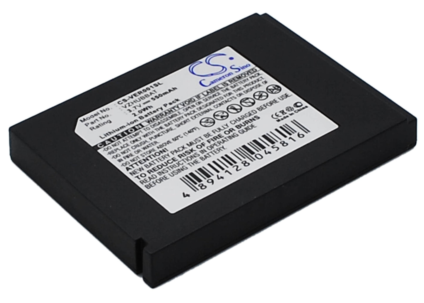 3.7V, 550mAh, Li-ion Battery fits Verizon, Hub, 2.035Wh