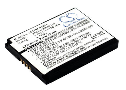 3.7V, 750mAh, Li-ion Battery fits Motorola, A668, R880, 2.775Wh
