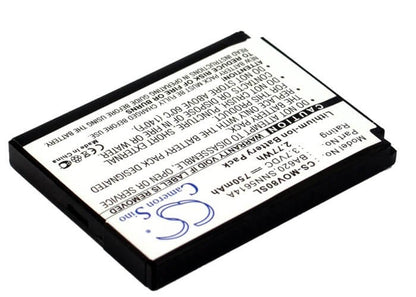 3.7V, 750mAh, Li-ion Battery fits Motorola, A668, R880, 2.775Wh