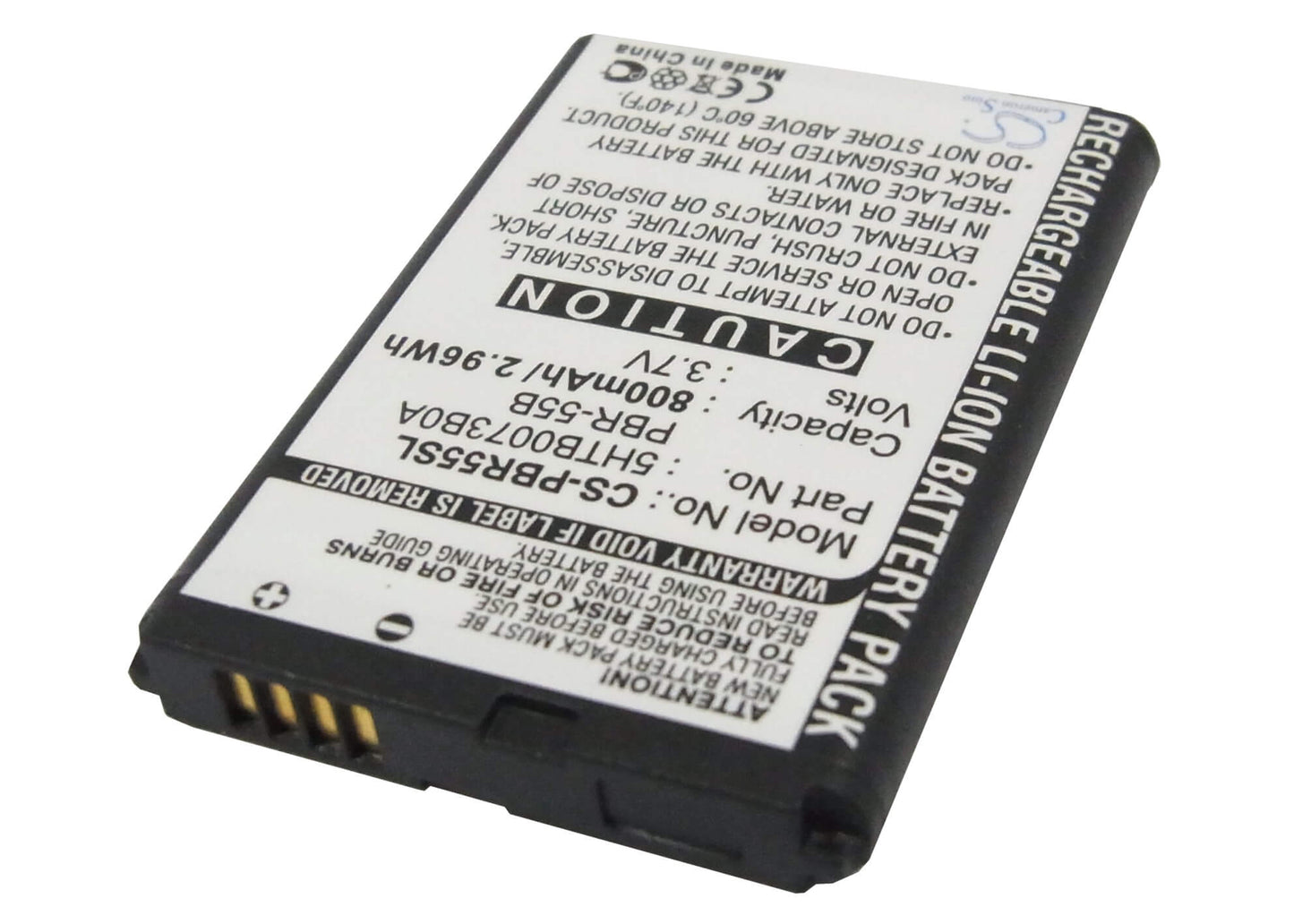 3.7V, 800mAh, Li-ion Battery fits Pantech, Impact P7000, Impulse, 2.96Wh