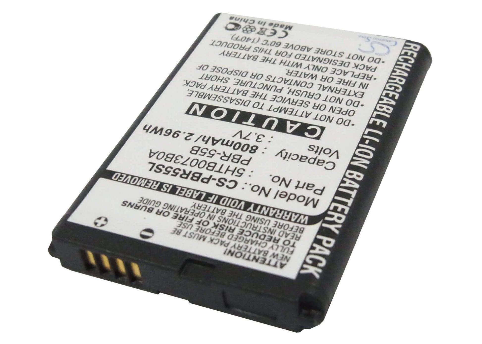 3.7V, 800mAh, Li-ion Battery fits Pantech, Impact P7000, Impulse, 2.96Wh
