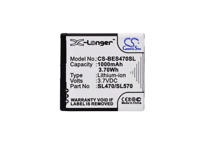 3.7V, 1000mAh, Li-ion Battery fits Olympia, Janus, 3.7Wh
