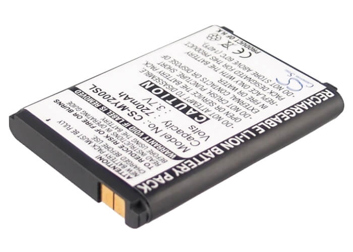 3.7V, 720mAh, Li-ion Battery fits Sagem, My200x, My201x, 2.664Wh