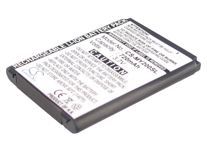 3.7V, 720mAh, Li-ion Battery fits Sagem, My200x, My201x, 2.664Wh