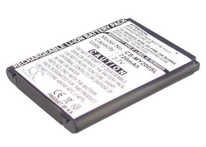 3.7V, 720mAh, Li-ion Battery fits Sagem, My200x, My201x, 2.664Wh
