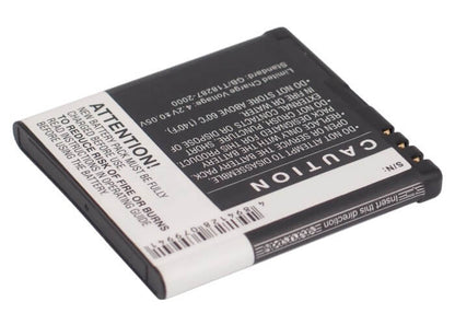 3.7V, 1000mAh, Li-ion Battery fits Amplicomms, Powertel M6900, Powertel M7000, 3.7Wh