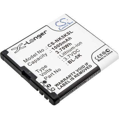 3.7V, 1000mAh, Li-ion Battery fits Explay, Q232, Q233, 3.7Wh